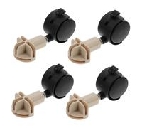 POPETPOP 4pcs Easy Assembly Cat Cage Castor Accessories Spinner Wheels Lockable Furniture Rollers for Pet Kennel