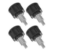 POPETPOP 4pcs Exercise Machine Pin Knob Replacement for Weight Bench and Fitness Machine, Black Abs and Iron Pull Pin with Versatile Compatibility and Easy Installation for Home Gym Use