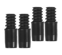 POPETPOP 4pcs Extension Pole Adapter Threaded Handle End Black Plastic Convenient Repair Kit to Broom Performance for Household Cleaning
