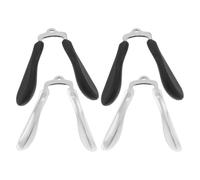 POPETPOP 4pcs Eyeglasses Pads Soft Silicone Bridge with Metal Core Anti-Slip Eyeglass Support Replacement Repair Kit for Glasses