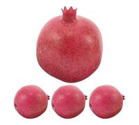 POPETPOP 4pcs Faux Pomegranate Artificial Fruit Decoration, Realistic Texture Foam Material, for Festival Decoration and Creative Social Media Content Creation, Lifelike Pink Pomegranate
