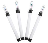 POPETPOP 4pcs Gardening Water Level Indicators Water Shortage Display Meter for Flowerpot Potted Plants White Plastic Material 7.86x0.79x0.79in No Tools Required
