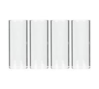 POPETPOP 4pcs Glass Guitar Slide Set for Bass and Acoustic Guitar with Smooth Sustain and Tone Enhancement for Blues Music Improvisation Slide Techniques
