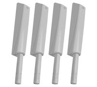 POPETPOP 4pcs Grey Cabinet Door Closer Push Latch Rebounder Kit, Invisible Touch Release Hardware for Cupboard, Wardrobe, Rv Kitchen Cabinet Doors