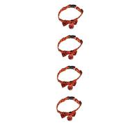 POPETPOP 4pcs Halloween Cat Collar Festive Bow Tie for Cats Decorative Pet Necklace Kitten Party Accessory Comfortable Pet Collar