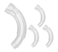 POPETPOP 4Pcs Hearing Aid Earhook Elbow, Ear Tubing Connectors Compatible Behind-The for Quick Repair