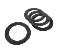 POPETPOP 4pcs Inch Fabric Speaker Surround Rings Dual Ring Edge Repair Kit for Mid Bass Driver with Low Distortion Performance and Universal Compatibility for DIY Speaker Surround Repair