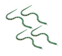 POPETPOP 4pcs Jointed Wooden Snake Flexible Wiggly Model Realistic Craft Halloween Prank Decorations Unpainted DIY Wooden Snakes for Party Props and Home Decor