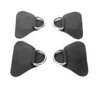 POPETPOP 4pcs Kayak Patch Holder Triangle Cord Hooks Black Pvc Stainless Steel Deck D-ring Hooks Secure Storage Solution Easy Removal for Outdoor Use Transport Sup Inflatable Boats