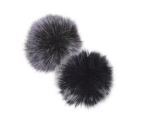 POPETPOP 4pcs Mini Lavalier Microphone Windscreens with Plush Fabric for Wind Noise Reduction and Stable Wireless Transmission, for Speeches and Interviews