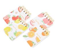 POPETPOP 4pcs Mini Spiral Notepads Small Tearable Pocket Notebooks with Ring Binder Portable English Word Notebooks for Students Office School Supplies