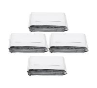 POPETPOP 4pcs Multi Use Emergency Blanket Portable Camping Pet Silver