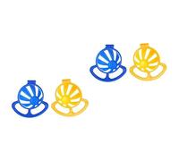 POPETPOP 4pcs Parrot Feeding Bowl Fixed Pet Eating Basket for Fruits Vegetables Easy Install Bird Cage Accessory Design to Attract Birds Convenient Pet Food Basin Random Color