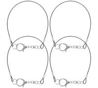 POPETPOP 4Pcs Pen Leash Rope Stylus Lanyard with Steel Wire for Signature Pens and Office Use