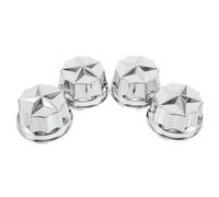 POPETPOP 4pcs Plastic Hubcap for Atv and Drift Car Wheels, Lightweight Full Coverage Rim Cover, Silver Centre Cap for Go Kart and Beach Activities, Stylish Automotive Wheel Accessory