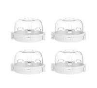 POPETPOP 4pcs Plastic Stove Knob Covers Protective Stove Knob Cover for Babies Abs Material Safety Shield Do Not Obstruct View Kitchen Safety