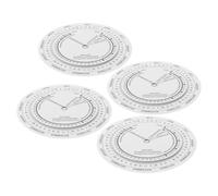 POPETPOP 4pcs Pregnancy W alculator Wheel, Portable White Plastic Disc for Accurate Due Date Tracking, Hospital Bag Accessory for Doctors and Obstetricians