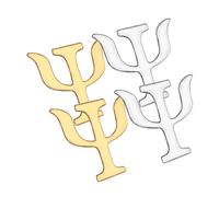 POPETPOP 4pcs Psychology Symbol Brooch Pin Vintage Alloy Lapel Pins for Women Classic Fashion Accessories in Gold and Silver and Fade Resistant Girlfriends and Family