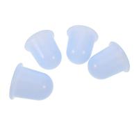 POPETPOP 4pcs Silicone Cupping Massage Set, Professional Suction Cups for Body Relaxation and Moisture Absorption, Blue Silicone Vacuum Massage Cups for Back, Neck, and Facial Therapy