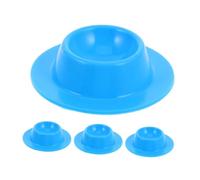 POPETPOP 4pcs Silicone Egg Holder Organizer Soft Boiled Egg Cups Serve As Kitchen Gadgets for Fridge Countertop