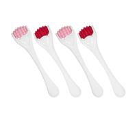 POPETPOP 4Pcs Silicone Eye Depuffer Roller Mini Facial Massage Roller Portable Labor-Saving Unique Shape Face and Neck Massager for Use Assorted Color