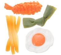 POPETPOP 4pcs Simulated Food Hairpins, Creative Kawaii Hair Clips Set, Assorted style Fun Barrettes Hair Accessories