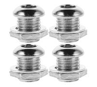 POPETPOP 4pcs Snare Drum Air Vent Screws Gaskets Nuts for Drum Air Hole Replacement Musical Instrument Accessories Spare Parts