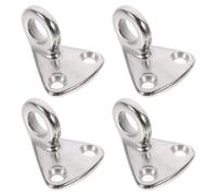 POPETPOP 4pcs Stainless Steel Circle Clothes Hooks with Anti-Rust and Sturdy Features for Decks and Warehouses, Practical Ring Hooks for Hanging Clothes and Coats