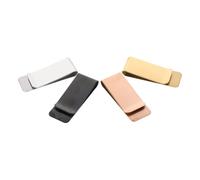POPETPOP 4pcs Stainless Steel Money Clip and Tie Clip for Men, Secure Bill Holder with Easy to Clean Surface, Minimalist Design for Business Meetings and Weddings