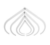 POPETPOP 4Pcs Stainless Steel Outside Calipers Metal Clay Measuring Tools for Pottery Ceramic Craft with 4", 8", 10", 12" Sizes