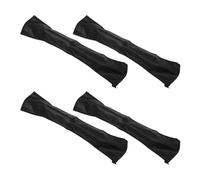 POPETPOP 4pcs Stroller Handle Gloves Pu Leather Ergonomic Grip Covers Zipper Easy Install Stroller Armrest Protective Pads for Outdoor Pushchair Use