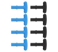 POPETPOP 4pcs T-shaped Pe Plastic Paddle Handle Grips for Kayak and Canoe Oars, Non-slip Design Fits 23mm Inner Diameter, for Recreational Outings and Water Activities