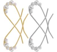 POPETPOP 4pcs U Shaped French Hair Pins for Thick Hair Alloy Material with Smooth Surface and Secure Hairstyle for Daily Life