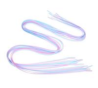POPETPOP 4pcs Unique Design Polyester Flat Replacement Laces Colored Shoelaces Simple to Use for Basket Shoes and Running Shoes Option for Runners and Hikers