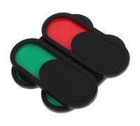 POPETPOP 4pcs Vacant Occupied Slider Door Signs Red Green Organic Glass Easy to Install Sturdy Privacy Indicators for Toilets and Operating Rooms