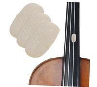 POPETPOP 4pcs Violin String Parchment Pads Made of Leather for Viola and Violin Bridge, Practical Musical Equipment Accessory to Keep Strings from Cutting into Bridges, Comfortable