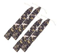 POPETPOP 4pcs Washable Cotton Cloth Recorder Storage Bags Portable Flute Pouch for Vertical Flute Recorder Suitable for Small Item Packaging and Jewelry Storage