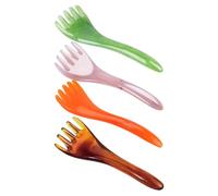 POPETPOP 4pcs Wide Tooth Scalp Massager Comb Set with Five-Claw Head Scratcher for Relaxation and Hair Growth, Portable Head Massaging Tools for Scalp Stimulation and Stress Random Color