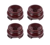 POPETPOP 4pcs Wooden Crystal Ball Holder Display Base Stand for Home Use, round Natural Style Decorative Plinth Suitable for Crystal Balls and Stones