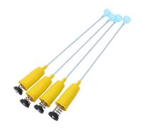 POPETPOP 4pcs Yellow Washer Suspension Rods Shock Absorber Zinc Alloy Leveling Rods for Washing Machine Drum Stabilizer Home Laundry Room Accessories
