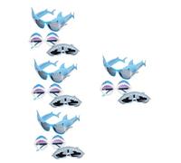 POPETPOP 4sets 3 Pair Shark Sunglasses Fun Decorative Eyewear for Summer Parties Photo Props Shark Theme Decorations Lightweight Comfortable Party Eyeglasses 3pair*4