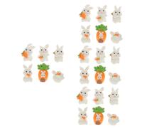 POPETPOP 4sets Micro Landscape Rabbit Mini Ducks Rabbit Giant Duck Plush Doodle Mystery Bee Bonsai Miniature Figurines Dragon Monkey Sculpture Decor Stuffy Bear Tiny Bunny Frog 6pcs*4