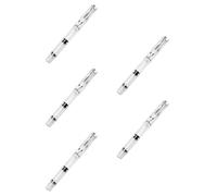 POPETPOP 5-Pack Piston Fill Fountain Brush Pens - Refillable with Flexible Brush Tips for Calligraphy, Watercolour Painting & Sketching - Transparent Barrel Ink Pens for Artists and Beginners