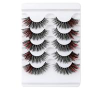 POPETPOP 5 Pairs Fake Eyelashes 3d Simulation Material Lightweight Lash Extension Supplies for Professional Artists, for Date and Club Makeup Looks