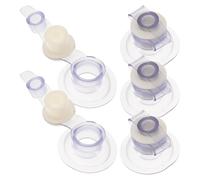 POPETPOP 5 Pcs Air Valve Cap Replacement, Anti-Leak Inflatable Boat Valve Cover Plugs for Airbed, Blow Up Mattress, Pool Float and Kayak, Secure Seal Air Nozzle Accessories (Measure Size First)