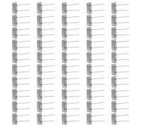 POPETPOP 50 Pcs Quartz Crystal Resonator Accessories Part 16mhz Silver Passive Oscillator for Tv and Copier Timing Circuitry Generation