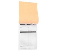 POPETPOP 50 Sets Order Invoice Book for Small Business 2-Part Carbonless Receipt Duplicate Book with Easy Archiving and Secure Filing for Retail Shop Billing and Accounting