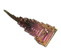 POPETPOP 50g Natural Bismuth Metal Crystal Specimen Rainbow Mineral Gemstone Teaching Prop Home Decoration Science Education Display