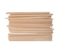 POPETPOP 50pcs 30.5cm Square Wooden Dowel Rods Unfinished Basswood Craft Sticks for Model Making DIY Projects and Handmade Crafts