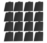 POPETPOP 50pcs Black Paper CD Envelopes Document Paper Bags Packing Sleeves for CD DVD Storage Media Mailers